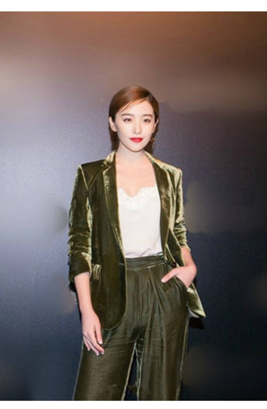 Traje Casual Elegante con Pantalón Ancho de Pierna Amplia - Image 12