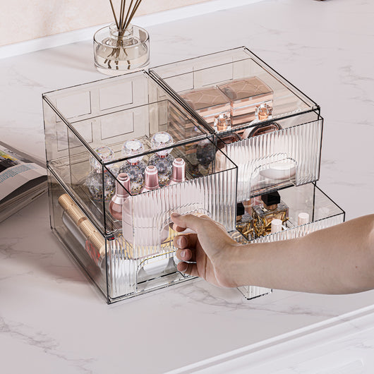 Organizadores de Acrílico Transparente Apilables - Cajones para Maquillaje, Cocina y Hogar - Image 3