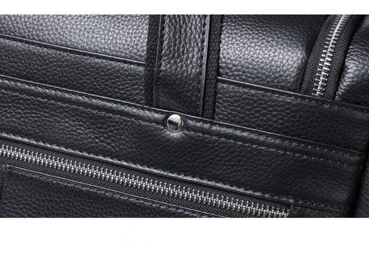 Bolsa de Viaje de Cuero para Hombre - Gran Capacidad y Portabilidad - Image 12