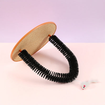 Rascador Interactivo para Gatos con Masajeador de Arco y Juguete Ratón - Image 18