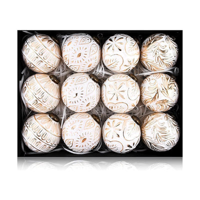 Set de 12 Esferas Navideñas Retro 8CM - Decoraciones Clásicas - Image 7