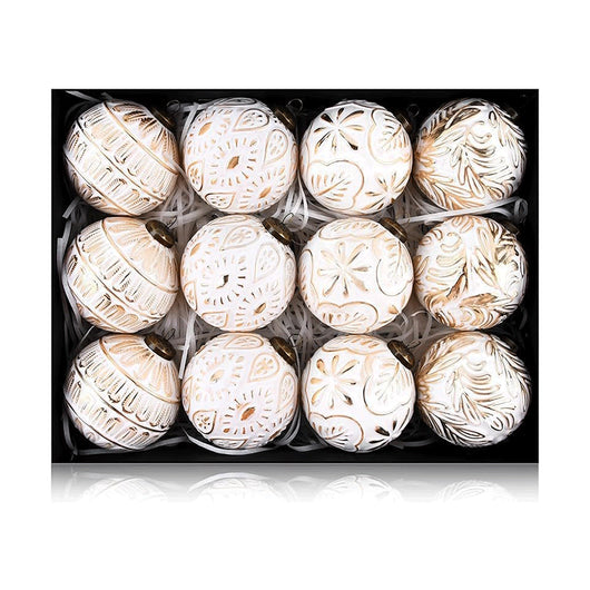 Set de 12 Esferas Navideñas Retro 8CM - Decoraciones Clásicas - Image 7