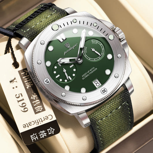 Reloj de Cuarzo Multifuncional Impermeable para Hombre con Esfera Luminosa - Image 5