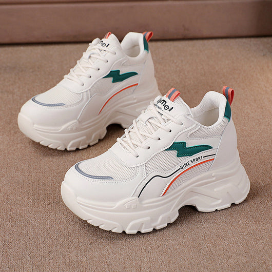 Zapatos Blancos Deportivos con Plantillas Elevadoras Transpirables - Image 5
