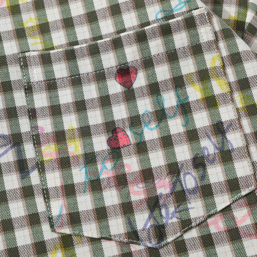 Camisa Suelta a Cuadros Manga Corta para Hombre - Image 4