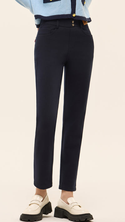 Pantalones Pitillo Denim Térmico Forrado - Estilo Urbano Cálido - Image 6