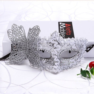 Máscara Princesa Mariposa con Patrón Dragón en Cuero - Accesorio Artístico de Danza - Image 6