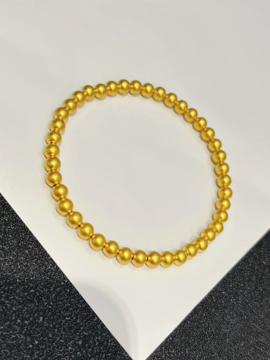 Pulsera de Oro 999 Macizo 5D sin Cianuro - Hilo Ajustable - Image 2