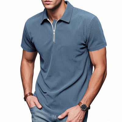 Polo Corduroy Holgado con Medio Cierre para Hombre - Image 10