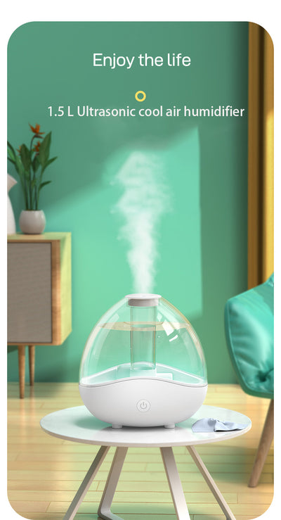Humidificador Ultrasónico USB 1.5L para Dormitorios y Hoteles - Image 8