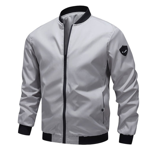 Abrigo Casual de Hombre Liso para Primavera y Otoño