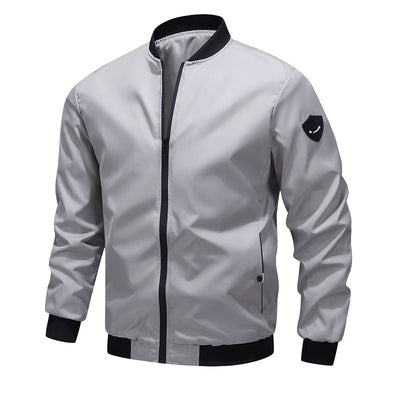 Abrigo Casual de Hombre Liso para Primavera y Otoño