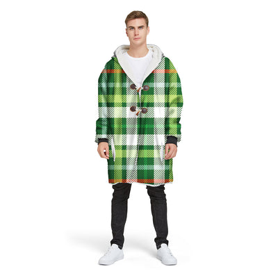 Chaqueta Hoodie Impresa Digital con Cuadros para Hombre - Image 5