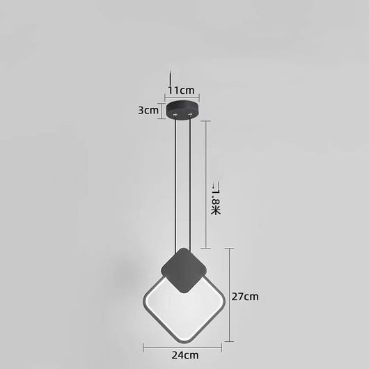Lámpara Colgante LED Geométrica para Cafés y Bares - Image 11