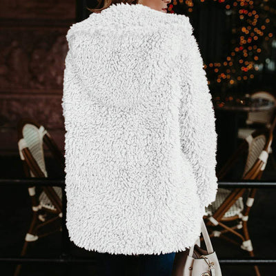 Sudadera con Capucha de Lana de Cordero y Bolsillos Dobles - Image 12