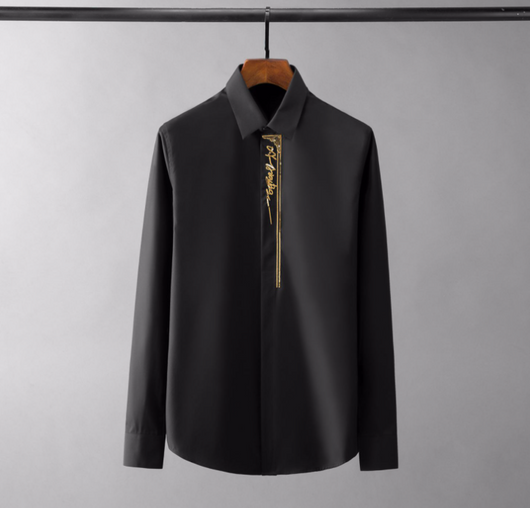 Camisa Slim Fit de Manga Larga para Hombre - Image 8