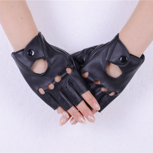Guantes Hueco de Cuero PU - Elegancia y Comodidad - Image 8