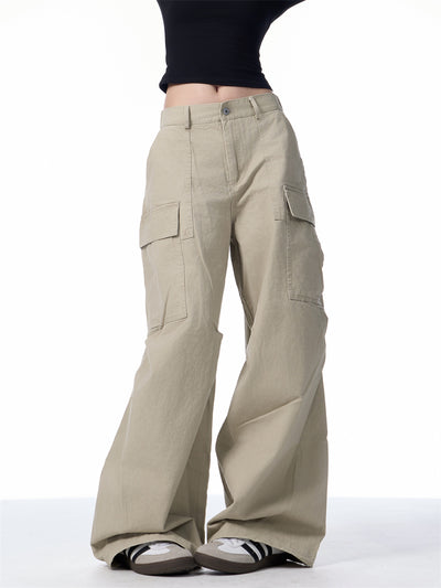 Pantalones Cargo Holgados para Mujer con Bolsillos Múltiples - Image 22