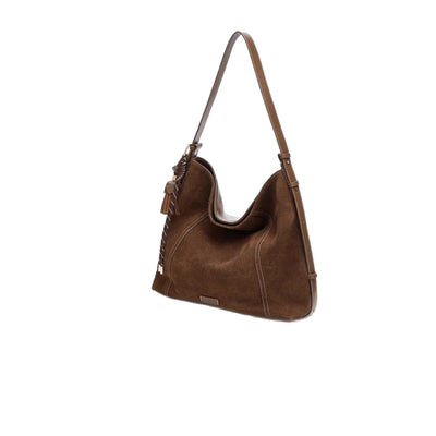 Bolso Crossbody Vintage de Ante Aterciopelado - Gran Capacidad para Otoño e Invierno - Image 5