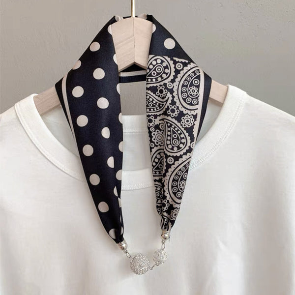 Pañuelo de Seda con Cierre Magnético - Protección y Elegancia para el Cuello