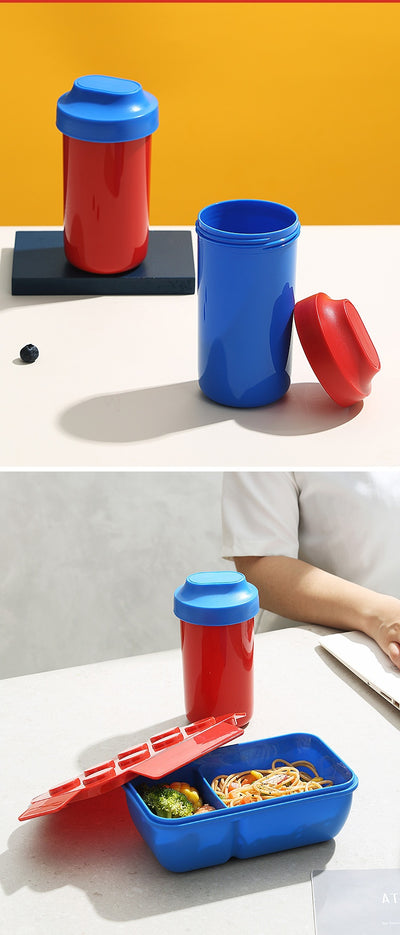 Lonchera Infantil Modular con Bloques - Bento Box Rectangular Calentable - Image 17