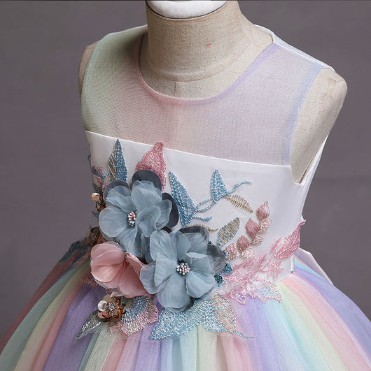 Vestido de Dama de Honor para Niña de 1 Año - Diseño Floral Elegante - Image 5
