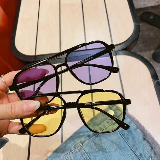 Gafas de Sol Retro TR Amarillo Transparente - Image 13