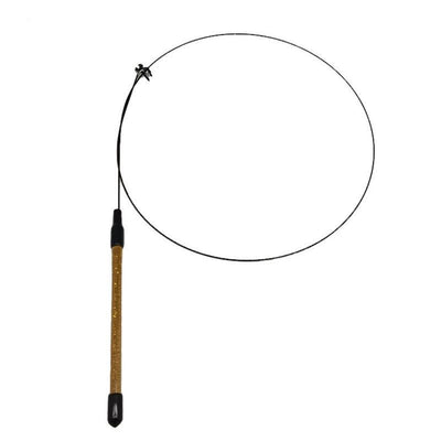 Glittery brown PVC rod cat toy with a flexible steel wire for attaching various replacement heads. - Image 14