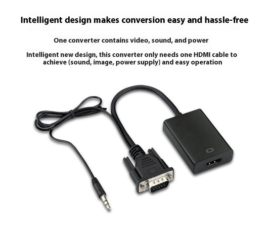 Adaptador VGA a HDMI con Audio y Alimentación - Conexión 1080p Plug and Play - Image 21
