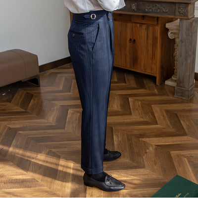 Pantalón Casual de Cintura Alta para Hombre, Recto y sin Planchado - Image 16