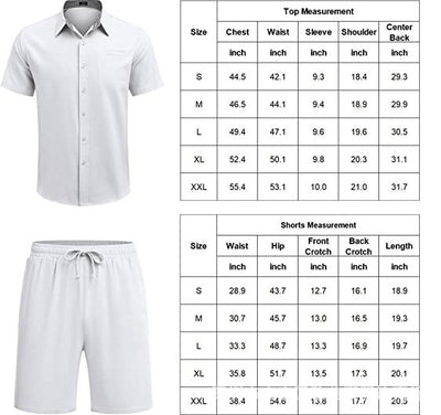 Conjunto Casual de Camisa y Shorts para Hombre - Image 9