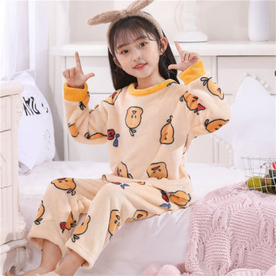 Pijama Infantil de Invierno para Niñas con Forro de Terciopelo - Image 5