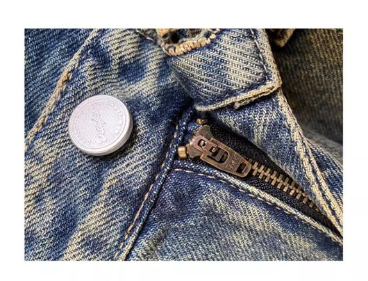 Pantalones Holgados de Corte Recto con Diseño de Patchwork para Hombre - Image 19