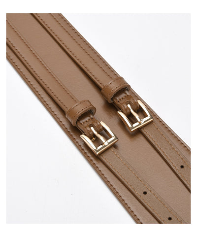 Conjunto Elegante de Suéter con Cinturón Decorativo de Cuero Irregular para Mujer - Image 14