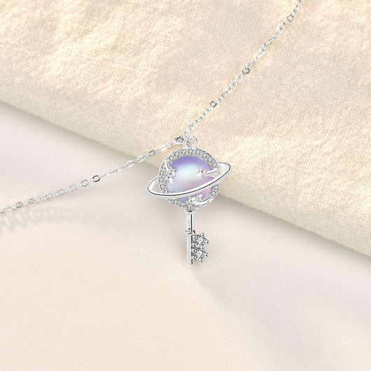 Collar Colgante Planeta Aurora en Plata Esterlina - Image 10