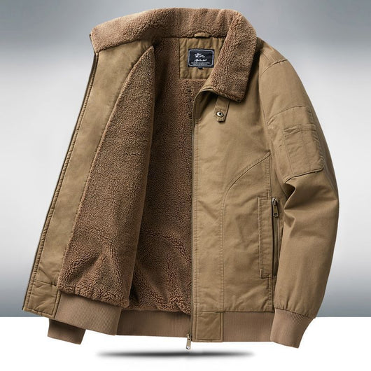 Abrigo Oversize Forrado en Polar para Hombre Talla Grande - Image 7