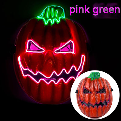 Calabaza Luminosa LED para Fiestas de Halloween - Cabeza de Terror Brillante - Image 8