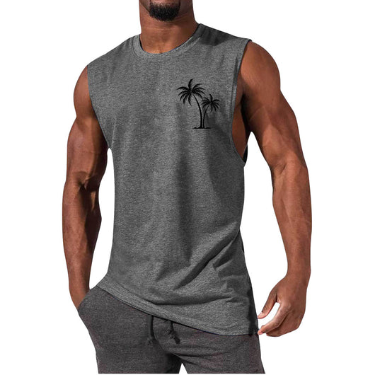 Camiseta Deportiva sin Mangas Hombre Suelta Verano - Image 27