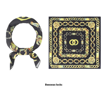 Pañuelo de Seda Estampado Duplex Cuadrado - Image 11