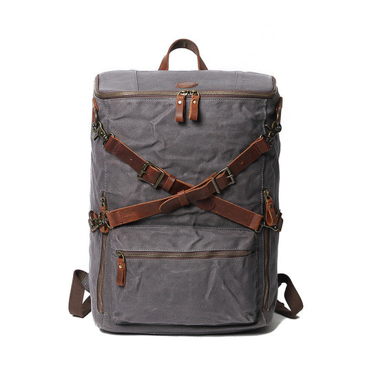 Bolsa Vintage para Laptop en Cuero y Lona - Estilo Profesional - Image 13