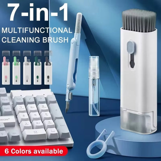 Kit Completo 7 en 1 para Limpiar Teclado, Auriculares y Computadora