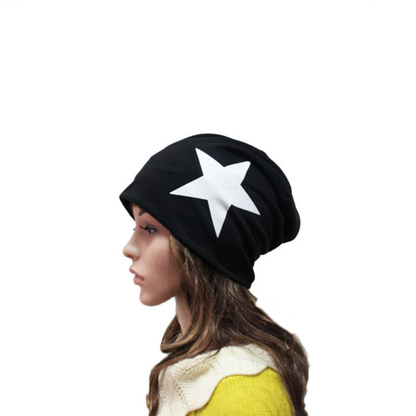 Gorro Cálido Estilo Coreano con Estrella de Cinco Puntas para Cuarentena