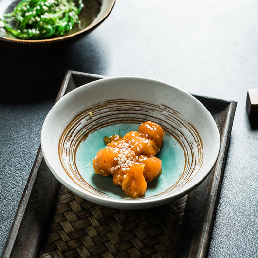 Cuenco Japonés Poco Profundo con Condimentos para Verduras - Image 18