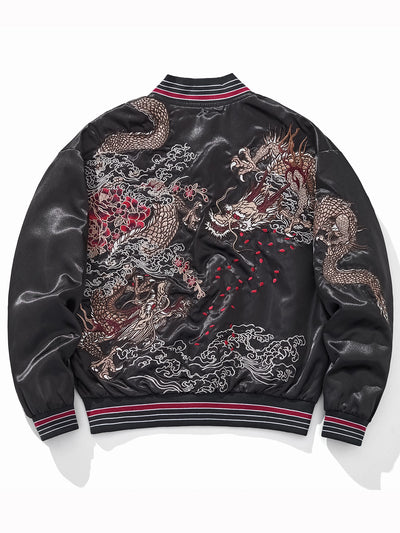 Chaqueta Bordada de Dragón Volador y Nubes de Buen Augurio - Image 9