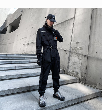 Overol Casual Unisex de Fibra Poliéster Estilo Japonés - Image 7