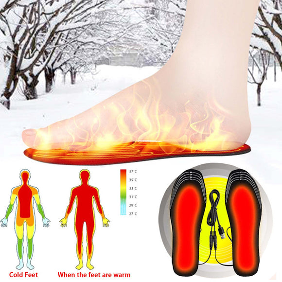 Plantillas Térmicas USB para Zapatos - Calefacción Ajustable para Invierno
