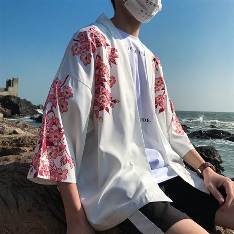 Cardigan Suelto de Protección Solar con Mangas 3/4 para Hombre - Image 6