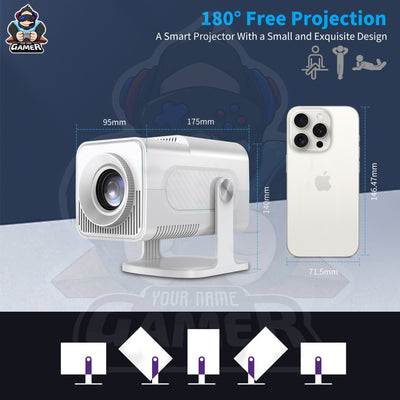Consola de Juegos Android con Proyector 4K, WiFi y Control Inalámbrico - Image 24