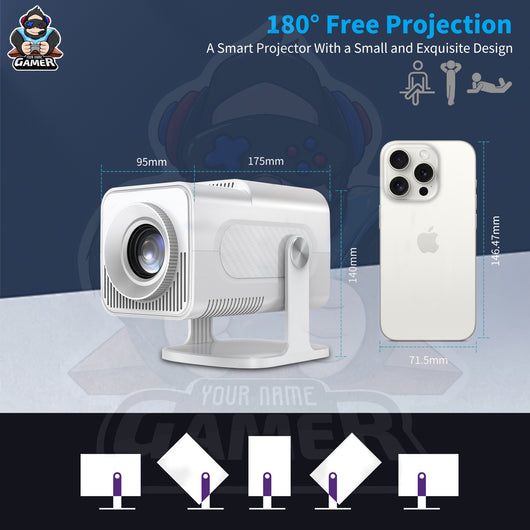 Consola de Juegos Android con Proyector 4K, WiFi y Control Inalámbrico - Image 24
