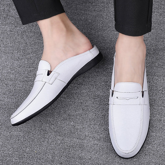 Zapatos Casuales de Cuero Vacuno Tipo Mocasín para Hombre